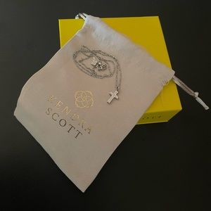 Silver Kendra Scott cross necklace